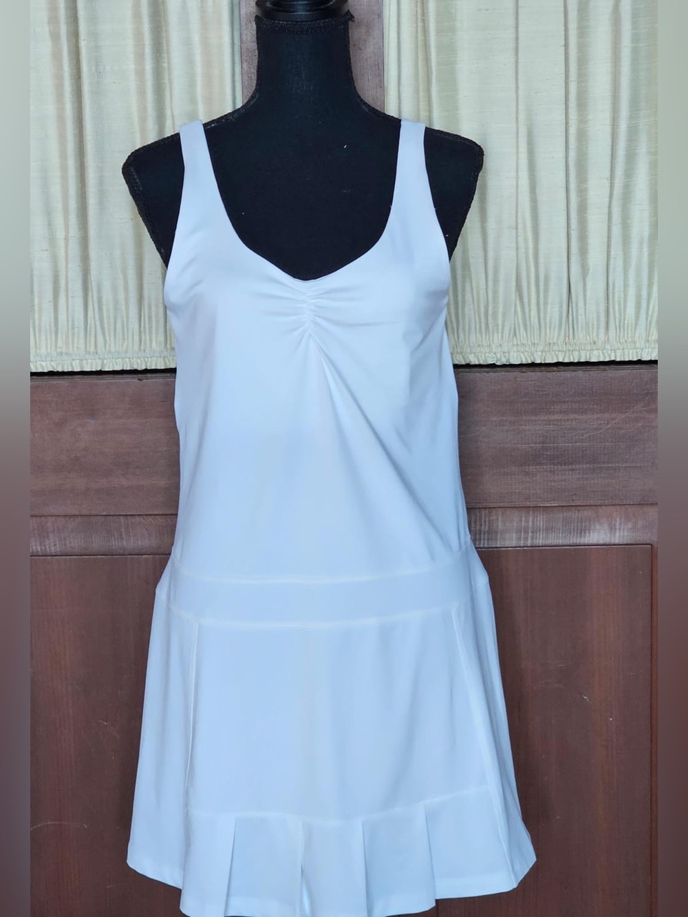 Calvin Klein White Sleeveless Tennis Dress